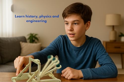 PATHFINDERS STEM Kit – Medieval Catapult kit| Trebuchet Science Kits for Kids Age 8-10 10-14 | stem Kits for Kids Age 12-14 Physics Toys | Kids Engineering kit | Learning Resource