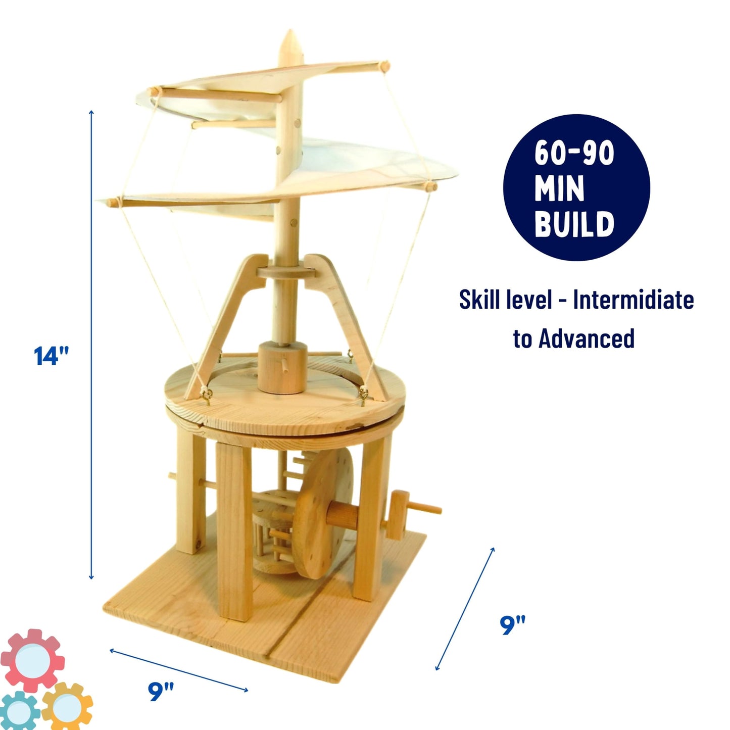 Pathfinders STEM Kit – Leonardo da Vinci Helicopter Model kit Science Kits for Kids Age 12-14 | stem Kits for Kids Age 12-14 Physics Toys | Engineering | Learning Resources