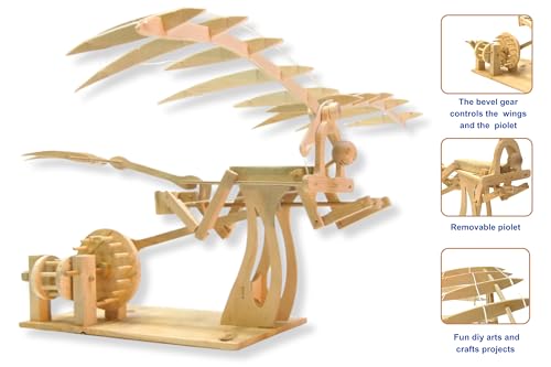 PATHFINDERS STEM Kit – Leonardo da Vinci Ornithopter | 3D Puzzle & Engineering Toy for Kids Ages 9+ | Educational Science & Learning Resource | Fun Gift Idea for Girls