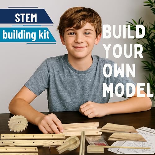 Pathfinders STEM Kits – Leonardo da Vinci Catapult kit | Trebuchet Science Kits for Kids Age 12-14 | Toys for Ages 8-13 Physics Toys | Kids Engineering kit | Learning Resource | Engineering