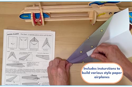 PATHFINDERS STEM Kit – Paper Airplane Launcher | Science Kits for Kids Age 12-14 | stem Toys Age 12-14 Physics Toys | Kids Engineering kit | Learning Resource