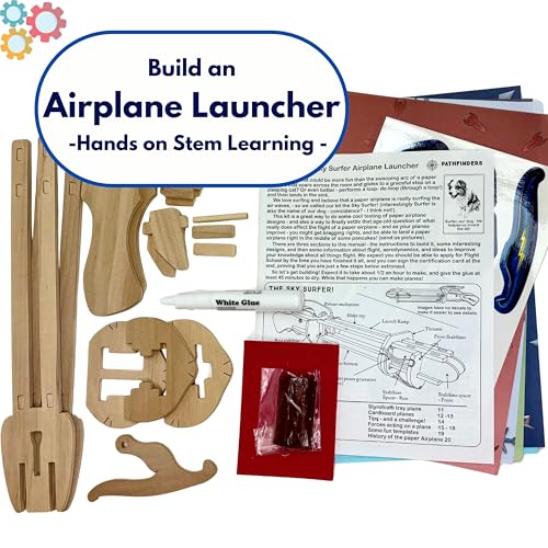 PATHFINDERS STEM Kit – Paper Airplane Launcher | Science Kits for Kids Age 12-14 | stem Toys Age 12-14 Physics Toys | Kids Engineering kit | Learning Resource