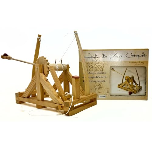Pathfinders STEM Kits – Leonardo da Vinci Catapult kit | Trebuchet Science Kits for Kids Age 12-14 | Toys for Ages 8-13 Physics Toys | Kids Engineering kit | Learning Resource | Engineering