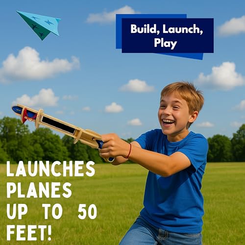 PATHFINDERS STEM Kit – Paper Airplane Launcher | Science Kits for Kids Age 12-14 | stem Toys Age 12-14 Physics Toys | Kids Engineering kit | Learning Resource