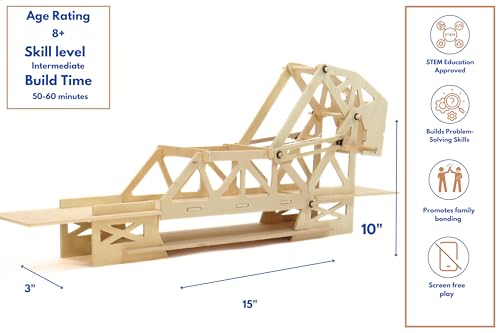 Pathfinders Strauss Trunnion Moving Bascule Bridge Wood Kit