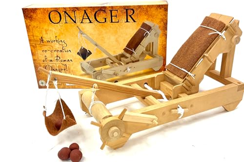 Pathfinders STEM Kit – Medieval Onager Catapult | Build Your Own Working Siege Engine | Wooden Model Kit for Kids Ages 8+ | Educational STEM Project for Home or Classroom