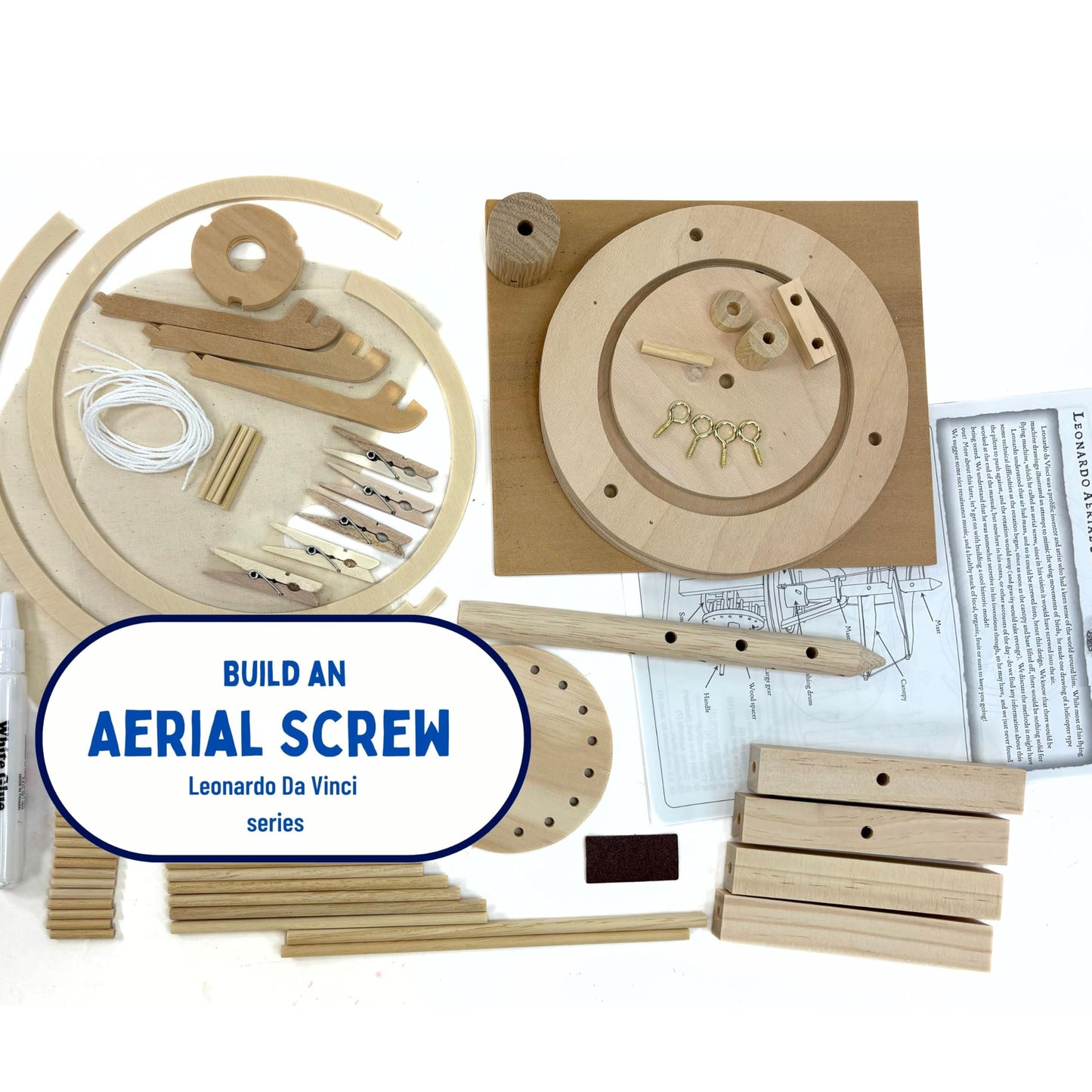 Pathfinders STEM Kit – Leonardo da Vinci Helicopter Model kit Science Kits for Kids Age 12-14 | stem Kits for Kids Age 12-14 Physics Toys | Engineering | Learning Resources